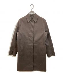 MACKINTOSH（マッキントッシュ）の古着「ゴム引きステンカラーコート」｜ベージュ