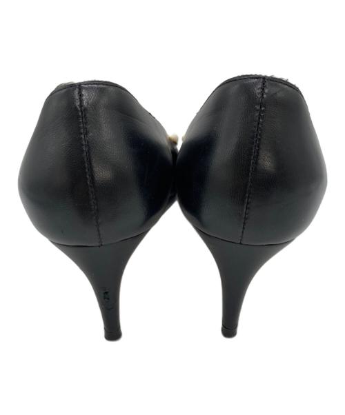 GUCCI（グッチ）GUCCI (グッチ) GGパールパンプス ブラック サイズ:	SIZE 36 1/2の古着・服飾アイテム