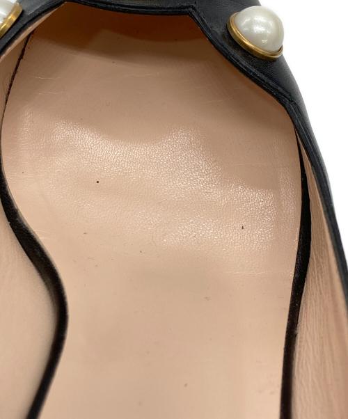 GUCCI（グッチ）GUCCI (グッチ) GGパールパンプス ブラック サイズ:	SIZE 36 1/2の古着・服飾アイテム