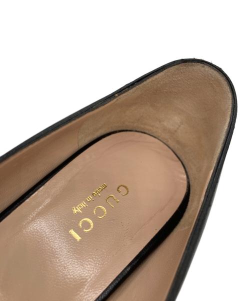 GUCCI（グッチ）GUCCI (グッチ) GGパールパンプス ブラック サイズ:	SIZE 36 1/2の古着・服飾アイテム