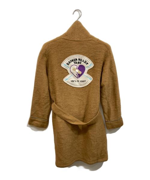 broken heart club（ブロークン・ハーツ・クラブ）broken heart club (ブロークン・ハーツ・クラブ) モヘヤ混ロングカーディガン ベージュ サイズ:SIZE Freeの古着・服飾アイテム