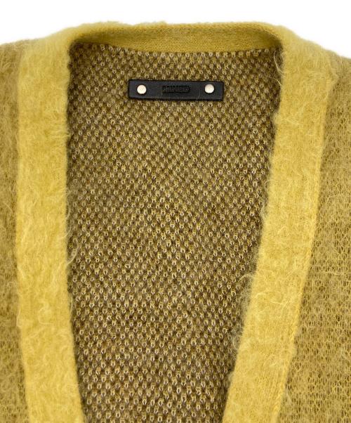 MINEDENIM（マインデニム）MINEDENIM (マインデニム) Kid Mohair Argyle Knit Long Cardigan ベージュ サイズ:SIZE 3の古着・服飾アイテム
