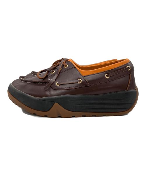 PG（ピージー）pg (ピージー) FELIXデッキシューズ ブラウン サイズ:	SIZE 43の古着・服飾アイテム