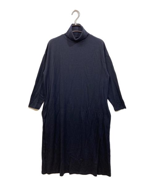 中川政七商店（ナカガワマサシチショウテン）中川政七商店 (ナカガワマサシチショウテン) ウールワイドワンピース ブラック サイズ:	SIZE Freeの古着・服飾アイテム