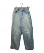 YANUKヤヌーク）の古着「ルーズストレートデニムパンツ」｜ブルー