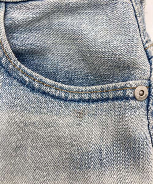 YANUK（ヤヌーク）YANUK (ヤヌーク) ルーズストレートデニムパンツ ブルー サイズ:	SIZE 24の古着・服飾アイテム