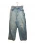 YANUK（ヤヌーク）の古着「ルーズストレートデニムパンツ」｜ブルー