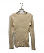 AURALEE×Ron Hermanオーラリー×ロンハーマン）の古着「ボートネックリブカットソー」｜アイボリー