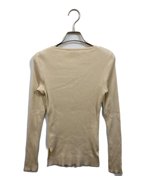 AURALEE（オーラリー）AURALEE (オーラリー) Ron Herman (ロンハーマン) ボートネックリブカットソー アイボリー サイズ:	SIZE 1の古着・服飾アイテム