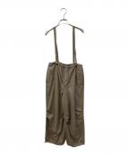 COLLAGE GALLARDAGALANTEコラージュ ガリャルダガランテ）の古着「ストライプパラシュートパンツ」｜ベージュ