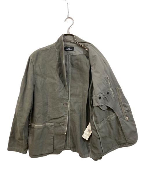 STONE ISLAND SHADOW PROJECT（ストーンアイランド シャドウプロジェクト）STONE ISLAND SHADOW PROJECT (ストーンアイランド シャドウプロジェクト) LINEN BLAZER ブラック サイズ:Lの古着・服飾アイテム