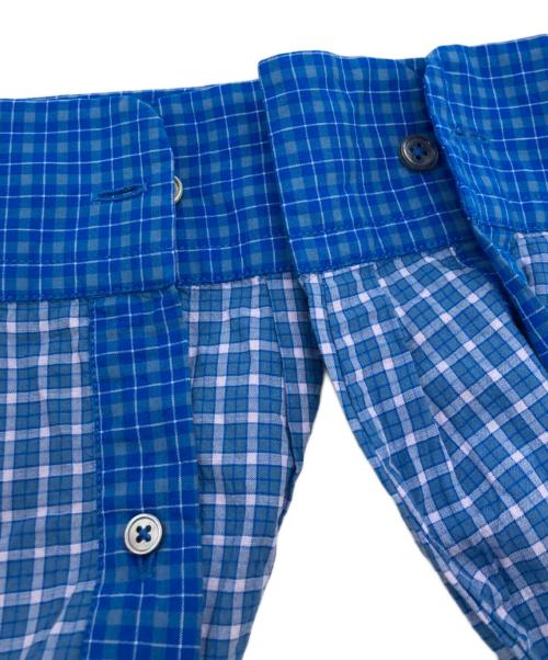 JAN MACHENHAUER（ヤンマッケンハウアー）jan machenhauer (ヤンマッケンハウアー) チェックシャツ ブルー サイズ:	SIZE 48の古着・服飾アイテム