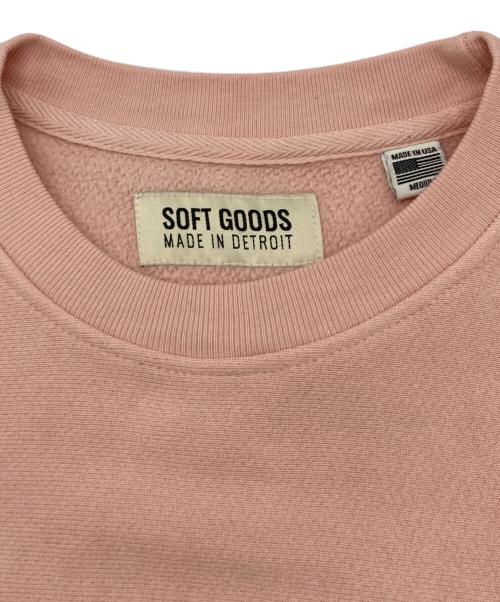 soft goods（ソフトグッズ）soft goods (ソフトグッズ) HEAVY WEIGHT CREWNECK L/S ピンク サイズ:	SIZE Mの古着・服飾アイテム