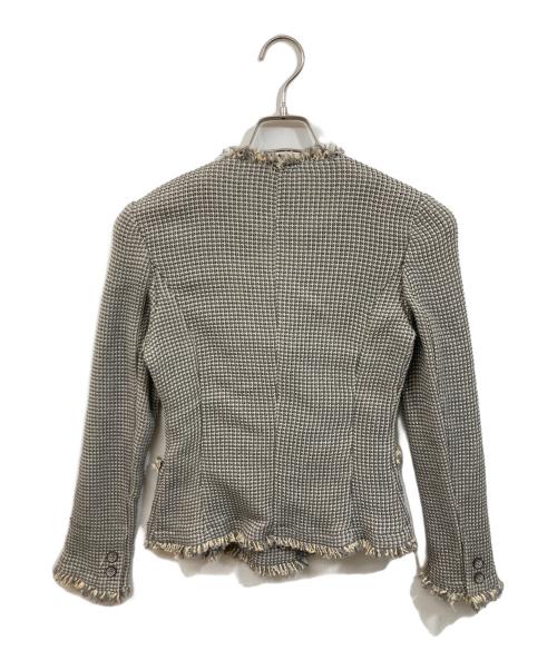ADOLFO DOMINGUEZ（アドルフォ ドミンゲス）ADOLFO DOMINGUEZ (アドルフォ ドミンゲス) ツイードジャケット グレー サイズ:	SIZE 36の古着・服飾アイテム