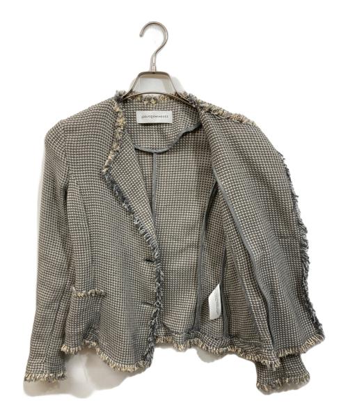 ADOLFO DOMINGUEZ（アドルフォ ドミンゲス）ADOLFO DOMINGUEZ (アドルフォ ドミンゲス) ツイードジャケット グレー サイズ:	SIZE 36の古着・服飾アイテム