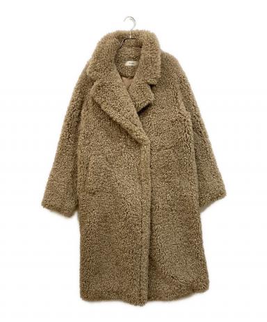 中古・古着通販】anuke (アンヌーク) Ecofur Over Coat /エコファー