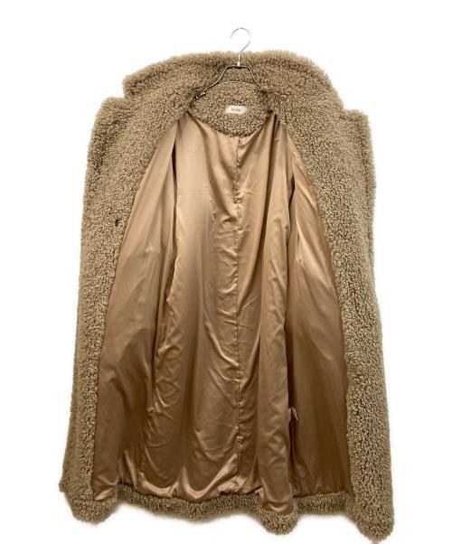 anuke（アンヌーク）anuke (アンヌーク) Ecofur Over Coat /エコファーオーバーコート ブラウン サイズ:38の古着・服飾アイテム