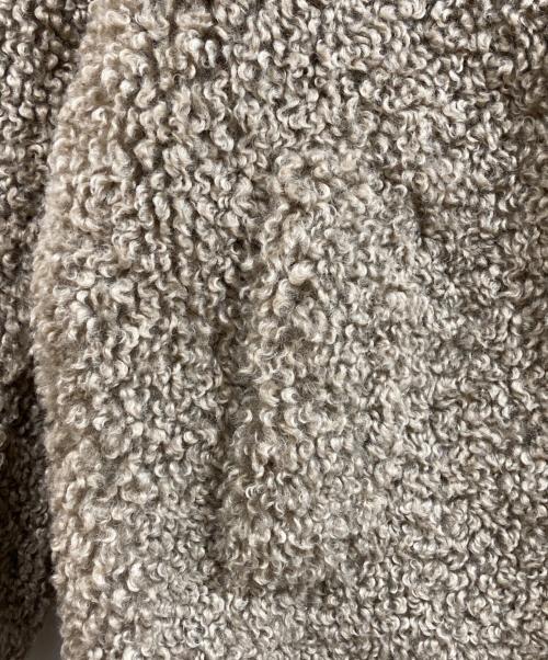 anuke（アンヌーク）anuke (アンヌーク) Ecofur Over Coat /エコファーオーバーコート ブラウン サイズ:38の古着・服飾アイテム