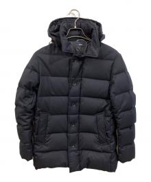 SHIPS（シップス）の古着「VANKS(R)加工 ウールジップボタンダウンジャケット」｜ブラック