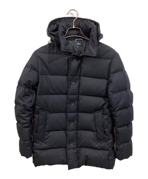 SHIPS（シップス）SHIPS (シップス) VANKS(R)加工 ウールジップボタンダウンジャケット ブラック サイズ:	SIZE Sの古着・服飾アイテム