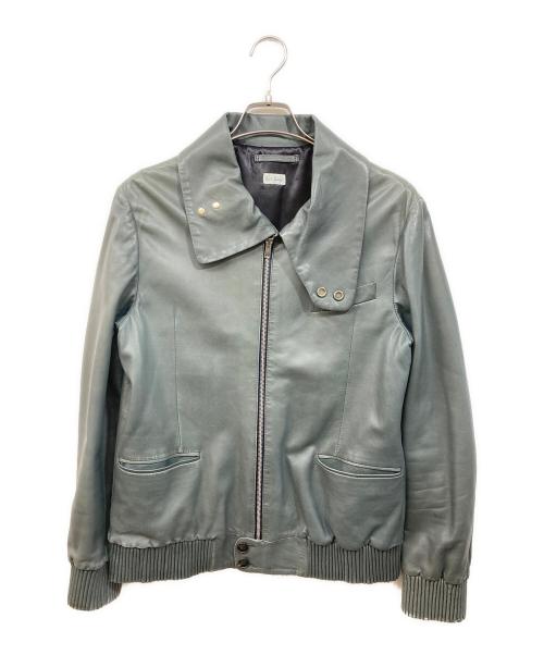 PAUL SMITH（ポールスミス）PAUL SMITH (ポールスミス) ラムレザージャケット ブラック サイズ:Lの古着・服飾アイテム