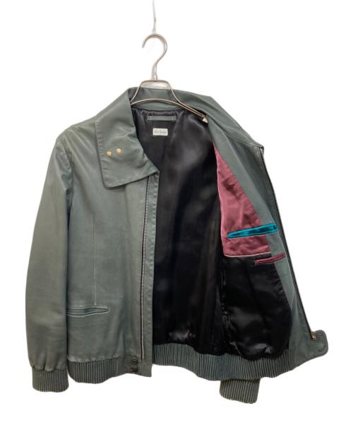 PAUL SMITH（ポールスミス）PAUL SMITH (ポールスミス) ラムレザージャケット ブラック サイズ:Lの古着・服飾アイテム