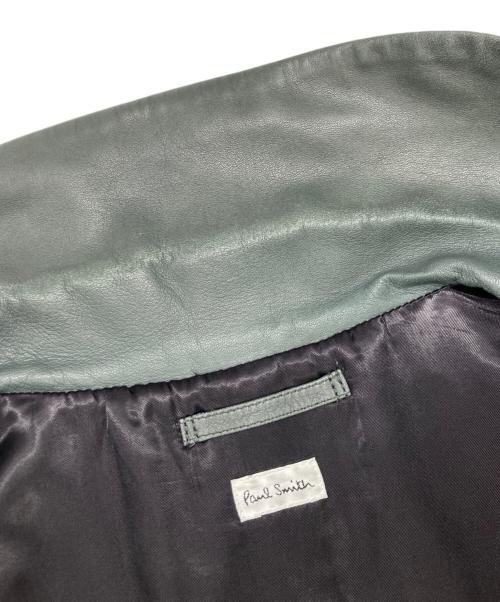 PAUL SMITH（ポールスミス）PAUL SMITH (ポールスミス) ラムレザージャケット ブラック サイズ:Lの古着・服飾アイテム