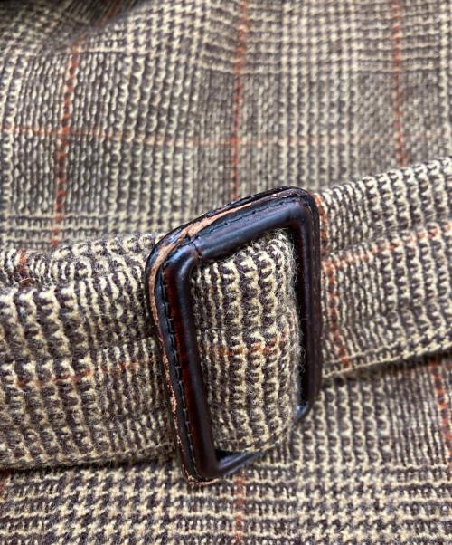 Paul Smith COLLECTION（ポールスミス コレクション）Paul Smith COLLECTION (ポールスミス コレクション) チェックダブルブレストコート ブラウン サイズ:SIZE Lの古着・服飾アイテム