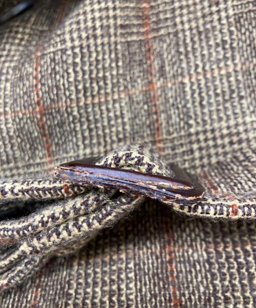 Paul Smith COLLECTION（ポールスミス コレクション）Paul Smith COLLECTION (ポールスミス コレクション) チェックダブルブレストコート ブラウン サイズ:SIZE Lの古着・服飾アイテム