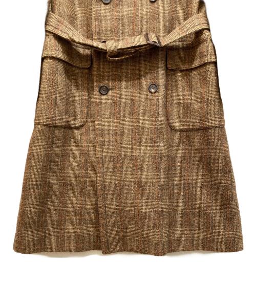 Paul Smith COLLECTION（ポールスミス コレクション）Paul Smith COLLECTION (ポールスミス コレクション) チェックダブルブレストコート ブラウン サイズ:SIZE Lの古着・服飾アイテム