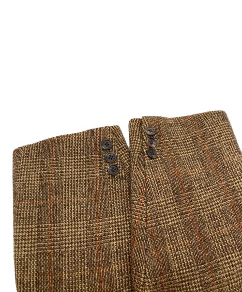 Paul Smith COLLECTION（ポールスミス コレクション）Paul Smith COLLECTION (ポールスミス コレクション) チェックダブルブレストコート ブラウン サイズ:SIZE Lの古着・服飾アイテム