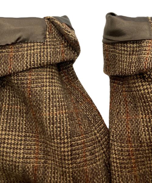Paul Smith COLLECTION（ポールスミス コレクション）Paul Smith COLLECTION (ポールスミス コレクション) チェックダブルブレストコート ブラウン サイズ:SIZE Lの古着・服飾アイテム