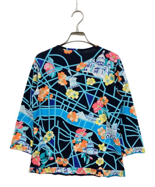 LEONARD SPORT（レオナール スポーツ）LEONARD SPORT (レオナール スポーツ) 花柄ブラウス マルチカラー サイズ:	SIZE 40の古着・服飾アイテム