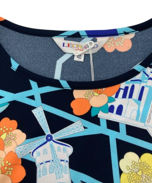 LEONARD SPORT（レオナール スポーツ）LEONARD SPORT (レオナール スポーツ) 花柄ブラウス マルチカラー サイズ:	SIZE 40の古着・服飾アイテム