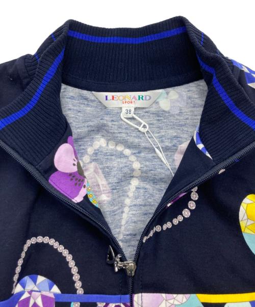 LEONARD SPORT（レオナール スポーツ）LEONARD SPORT (レオナール スポーツ) ハーフジップカットソー ネイビー サイズ:	SIZE 38の古着・服飾アイテム