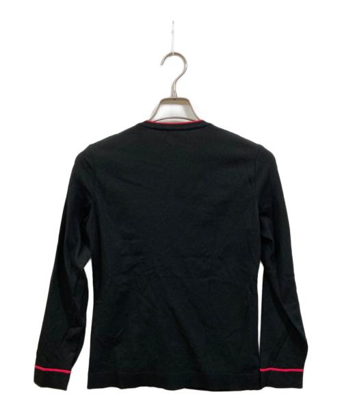 LEONARD SPORT（レオナール スポーツ）LEONARD SPORT (レオナール スポーツ) 花柄カーディガン ブラック サイズ:	SIZE 38の古着・服飾アイテム