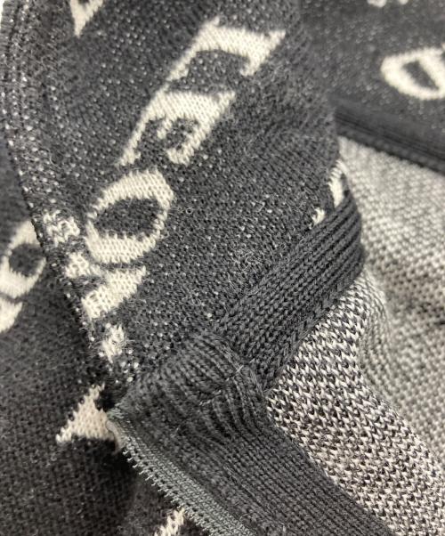 LEONARD SPORT（レオナール スポーツ）LEONARD SPORT (レオナール スポーツ) 総柄ジップニットパーカー ブラック サイズ:	SIZE 40の古着・服飾アイテム