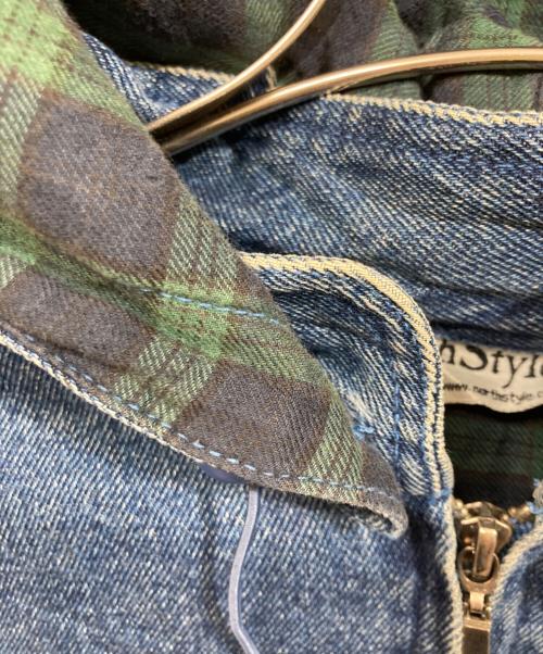 north style（ノース スタイル）north style (ノース スタイル) フード付きデニムジャケット インディゴ サイズ:Lの古着・服飾アイテム