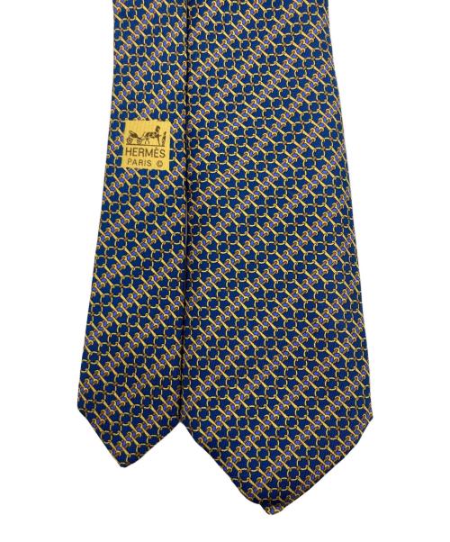 HERMES（エルメス）HERMES (エルメス) ネクタイ ネイビー サイズ:実寸をご確認くださいの古着・服飾アイテム