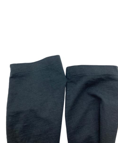 AURALEE（オーラリー）AURALEE (オーラリー) ORGANIC COTTON COMPACT JERSEY HALF ZIP HI NECK L/S TEE ブラック サイズ:	SIZE 0の古着・服飾アイテム