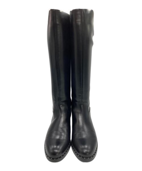 Odette e Odile（オデットエオディール）Odette e Odile (オデットエオディール) スタッズロングブーツ ブラック サイズ:	SIZE 25cmの古着・服飾アイテム