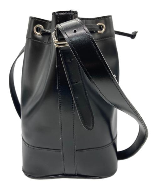 COMME des GARCONS COMME des GARCONS（コムデギャルソン コムデギャルソン）COMME des GARCONS COMME des GARCONS (コムデギャルソン コムデギャルソン) レザー巾着ショルダーバッグ ブラックの古着・服飾アイテム