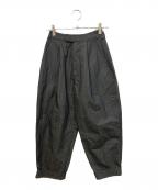 TODAYFULトゥデイフル）の古着「Cottontwill Cocoon Pants」｜ブラック