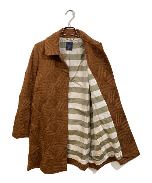 mina perhonen（ミナ ペルホネン）mina perhonen (ミナ ペルホネン) ステンカラーコート ブラウン サイズ:	SIZE 36の古着・服飾アイテム