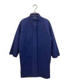 Maison Martin  Margiela（メゾンマルタンマルジェラ）の古着「レプリカ ボンディング ジャージー スタンドカラー コート」｜ネイビー
