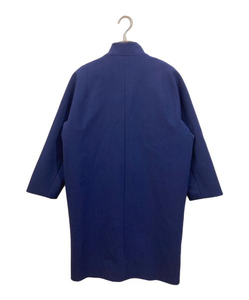 Maison Martin  Margiela（メゾンマルタンマルジェラ）Maison Martin  Margiela (メゾンマルタンマルジェラ) レプリカ ボンディング ジャージー スタンドカラー コート ネイビー サイズ:SIZE 38の古着・服飾アイテム