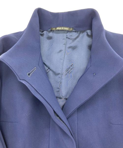 Maison Martin  Margiela（メゾンマルタンマルジェラ）Maison Martin  Margiela (メゾンマルタンマルジェラ) レプリカ ボンディング ジャージー スタンドカラー コート ネイビー サイズ:SIZE 38の古着・服飾アイテム