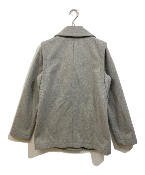 MM6 Maison Margiela（エムエムシックスメゾンマルジェラ）MM6 Maison Margiela (エムエムシックスメゾンマルジェラ) Pコート グレー サイズ:	SIZE 38の古着・服飾アイテム