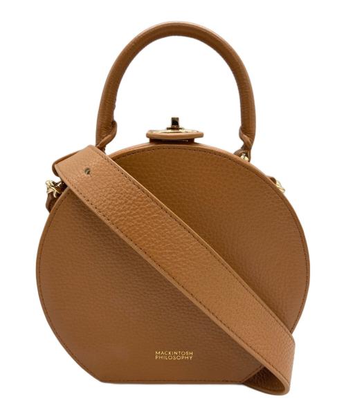 MACKINTOSH PHILOSOPHY（マッキントッシュ フィロソフィー）MACKINTOSH PHILOSOPHY (マッキントッシュ フィロソフィー) サークルレザーバッグ ブラウンの古着・服飾アイテム
