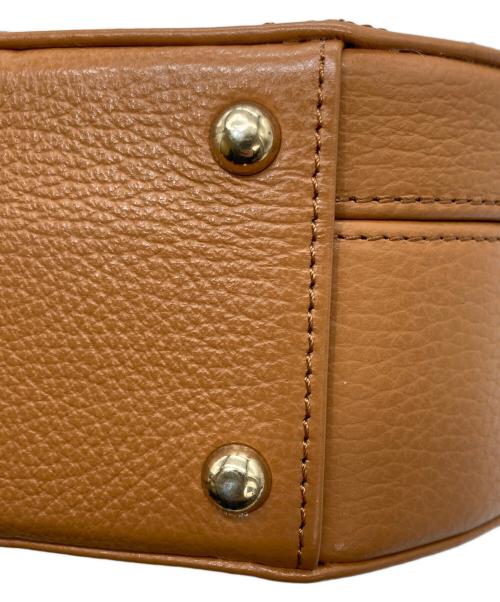 MACKINTOSH PHILOSOPHY（マッキントッシュ フィロソフィー）MACKINTOSH PHILOSOPHY (マッキントッシュ フィロソフィー) サークルレザーバッグ ブラウンの古着・服飾アイテム